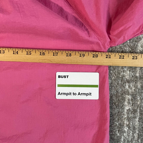 Susan Graver Tunic Blouse Women‎ Size M Pink Raglan 3/4 Sleeve Button-Front - Picture 2 of 13